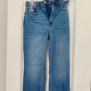 Abercrombie Ankle Straight Ultra High Rise Jean